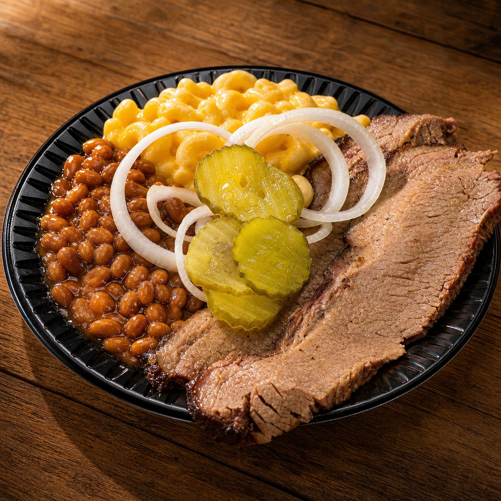 Brisket Plate.