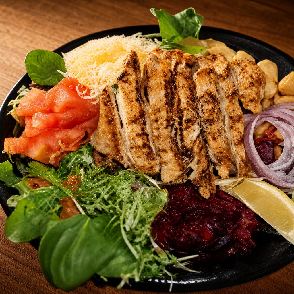 Augie's Grilled Chicken Salad Combo.
