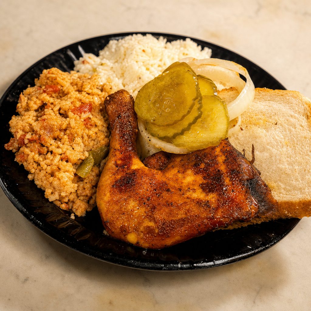 Smoked Dark Chicken Plate.