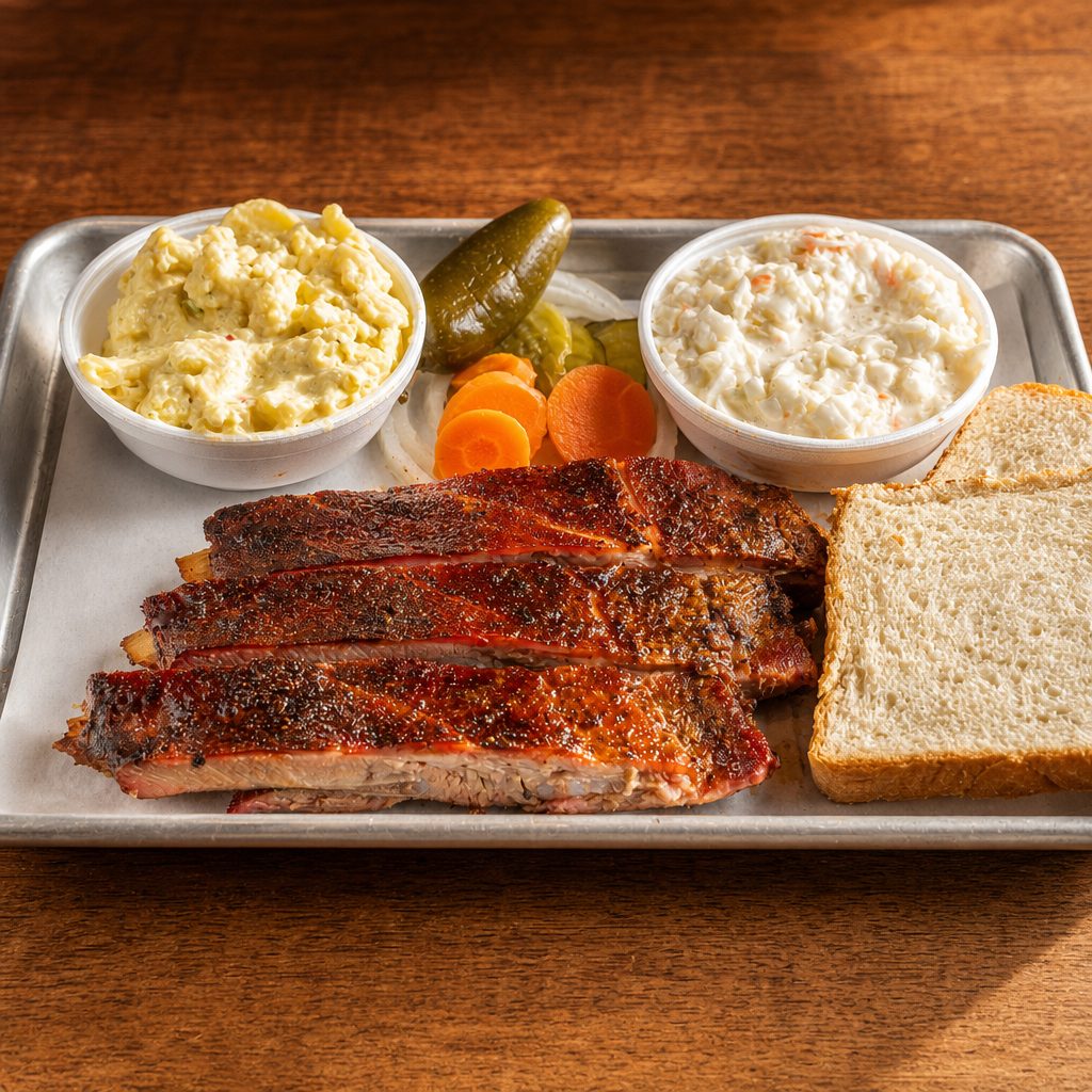Pork Rib Plate.