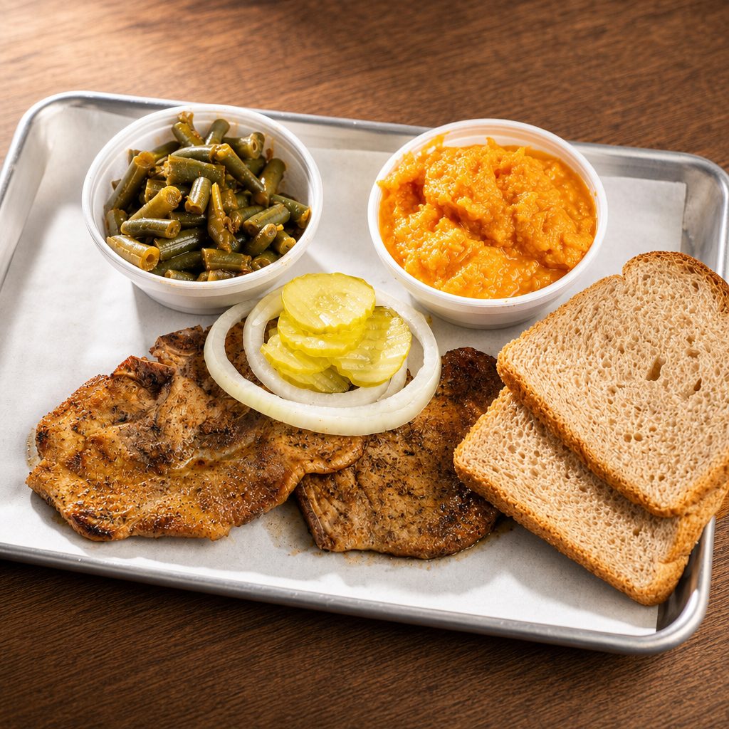 Pork Chop Plate.