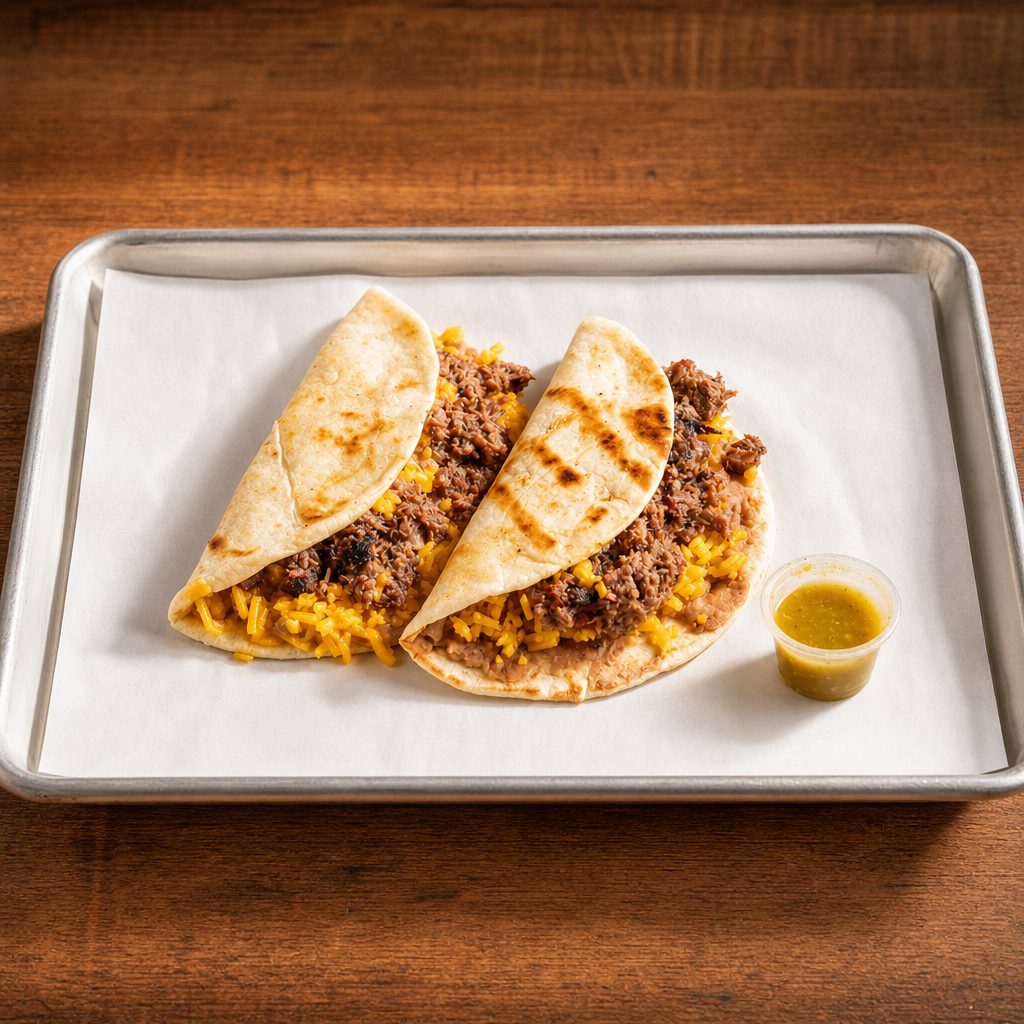 Rancher Tacos (2) w/ Side.