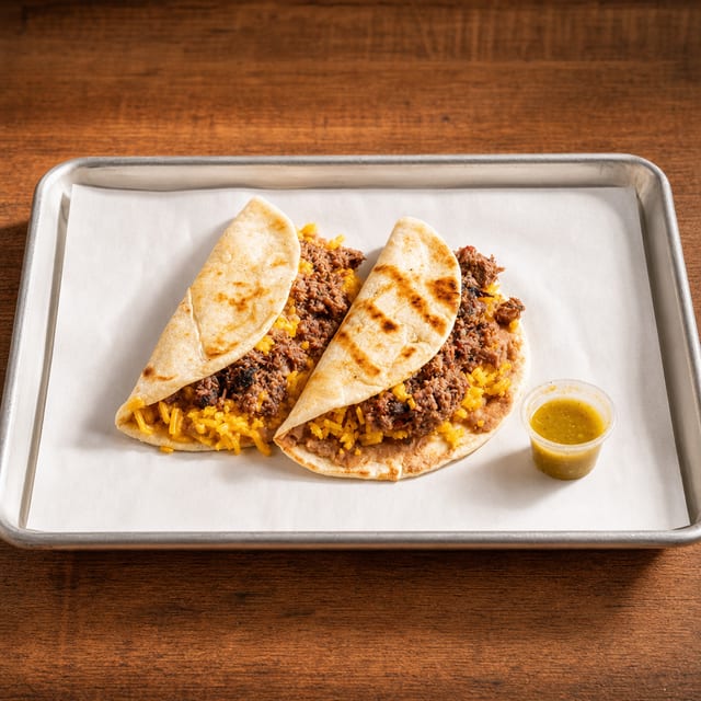 Rancher Tacos (2) w/ Side.