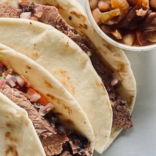 Sliced Brisket Tacos (2) Meal