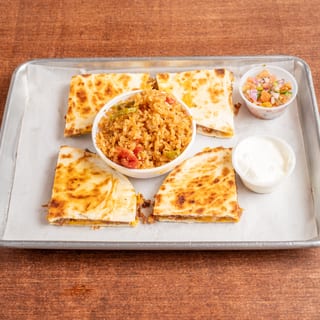 Brisket Quesadilla w/ side